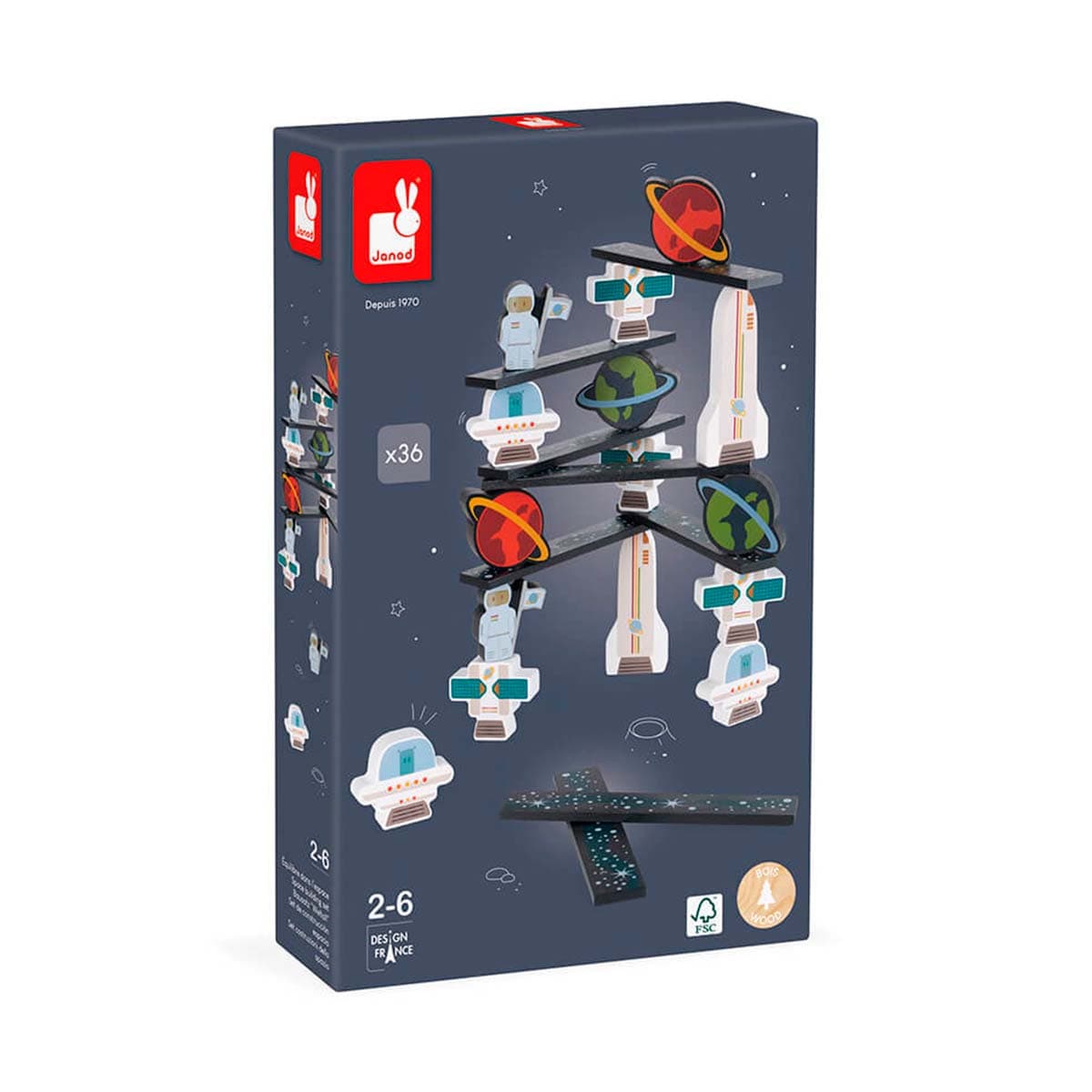 Juego de Equilibrio En el Espacio +2 años  | Janod 8084