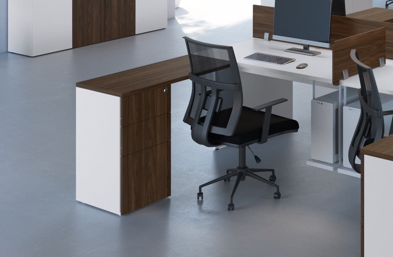 Extensión de escritorio con cajonera línea Concept | 25446