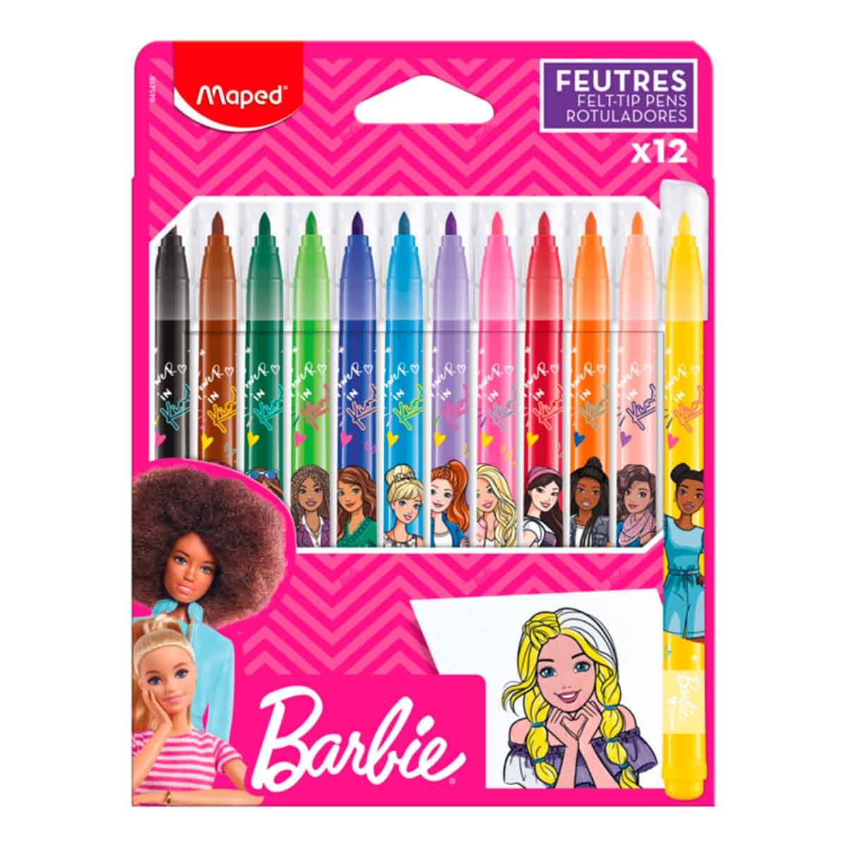 Marcadores Barbie x 12 colores | Maped