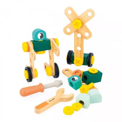 Brico'Kids barril 50 piezas (madera) +3 años  | Janod 6453