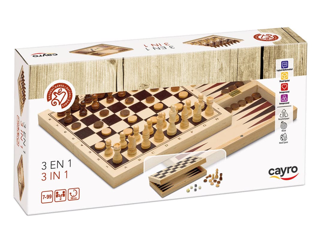 Set 3 en 1 de madera +7 años  | cayro 648