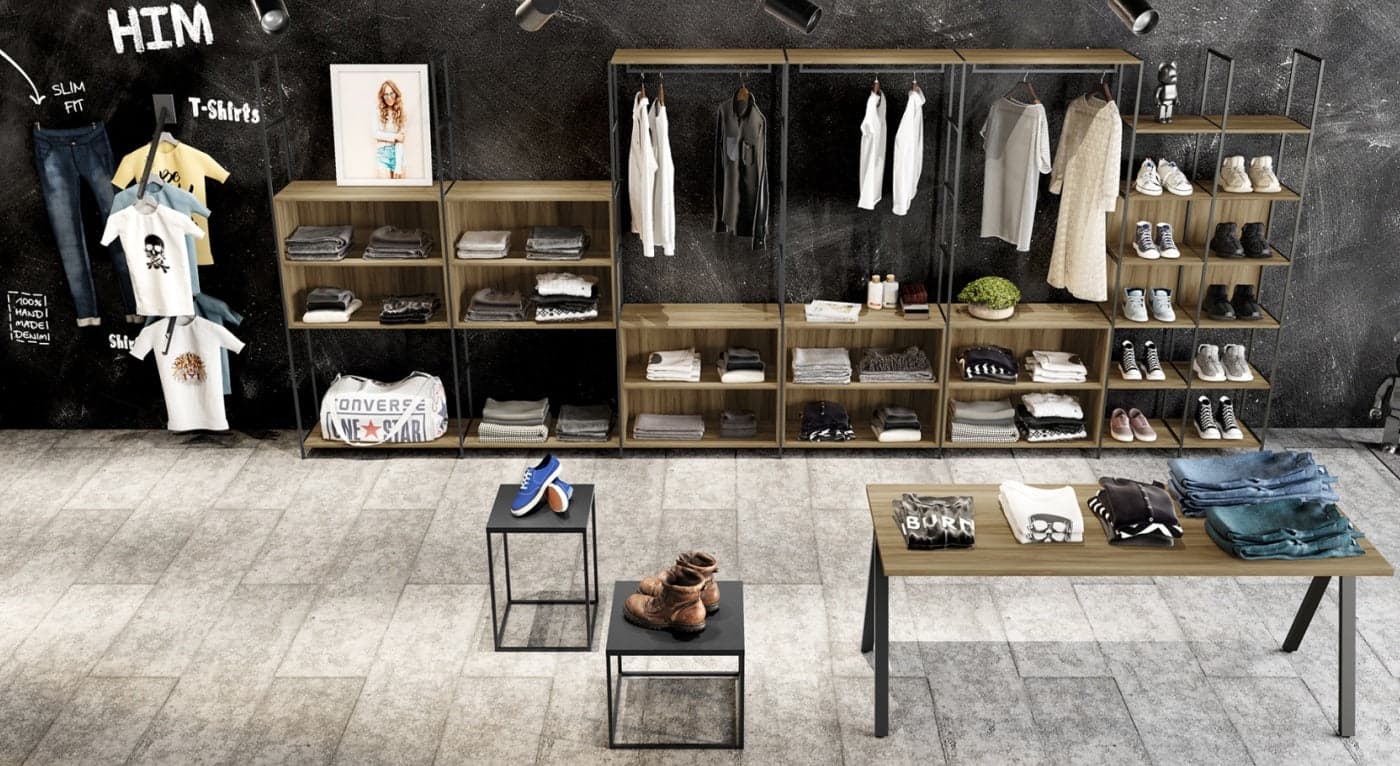 Estanterías modulares dinámicas | modulo base
