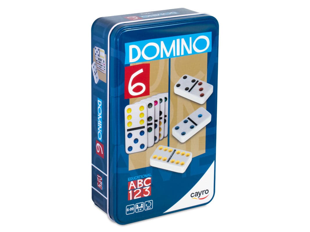 Domino doble x 6 colres en Metal Box +6 años | Cayro