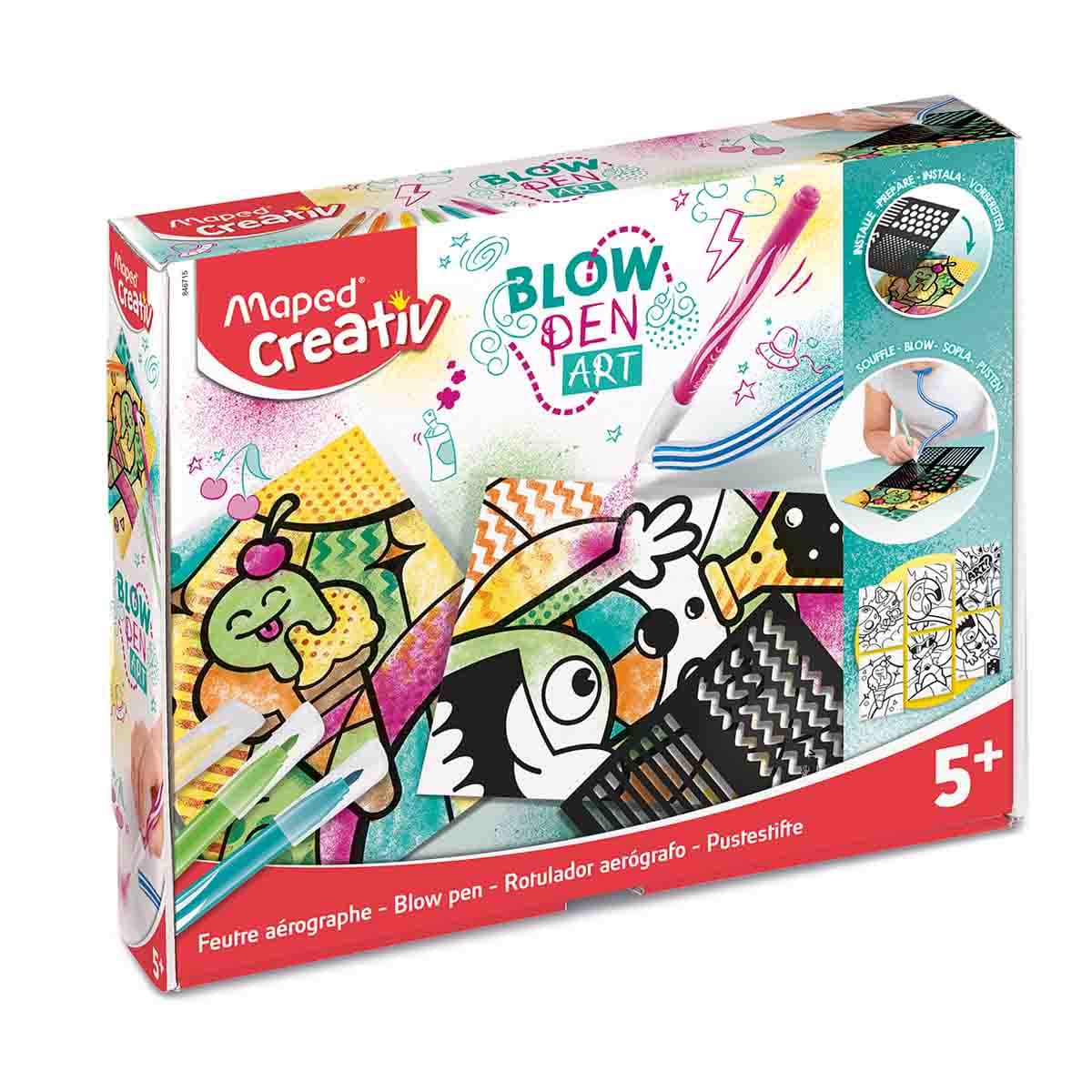 Blow pen set artístico Pop Creativ +5 años  | Maped 846715