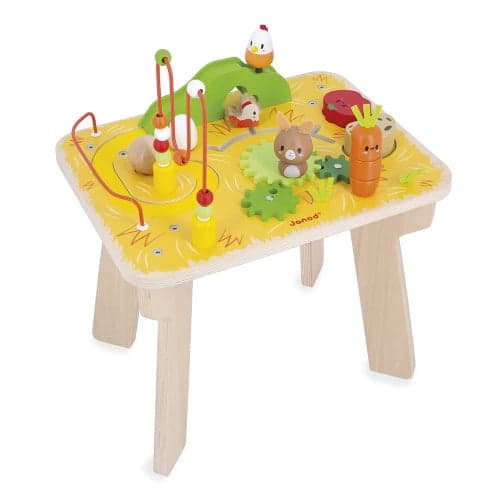 Mesa de madera para actividades en la granja +12 meses  | Janod 3321