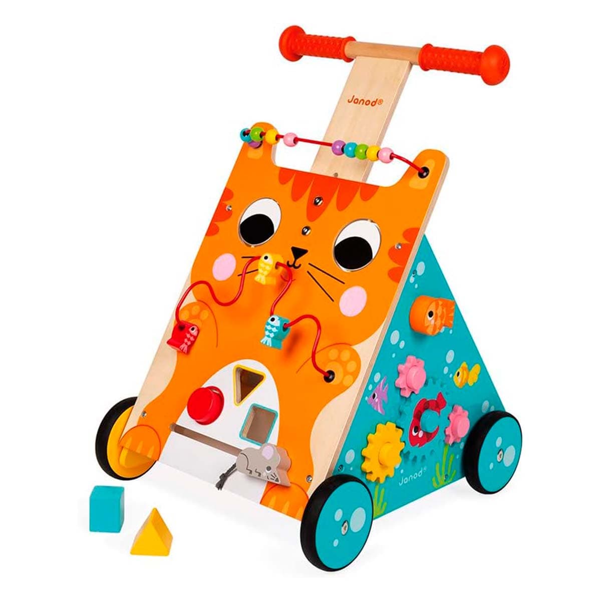 Carrito multiactividades de madera El Gato +12 meses  | Janod 8005