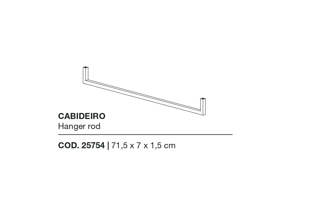 Barra Colgadora L840 Estanteria Modular | 25754