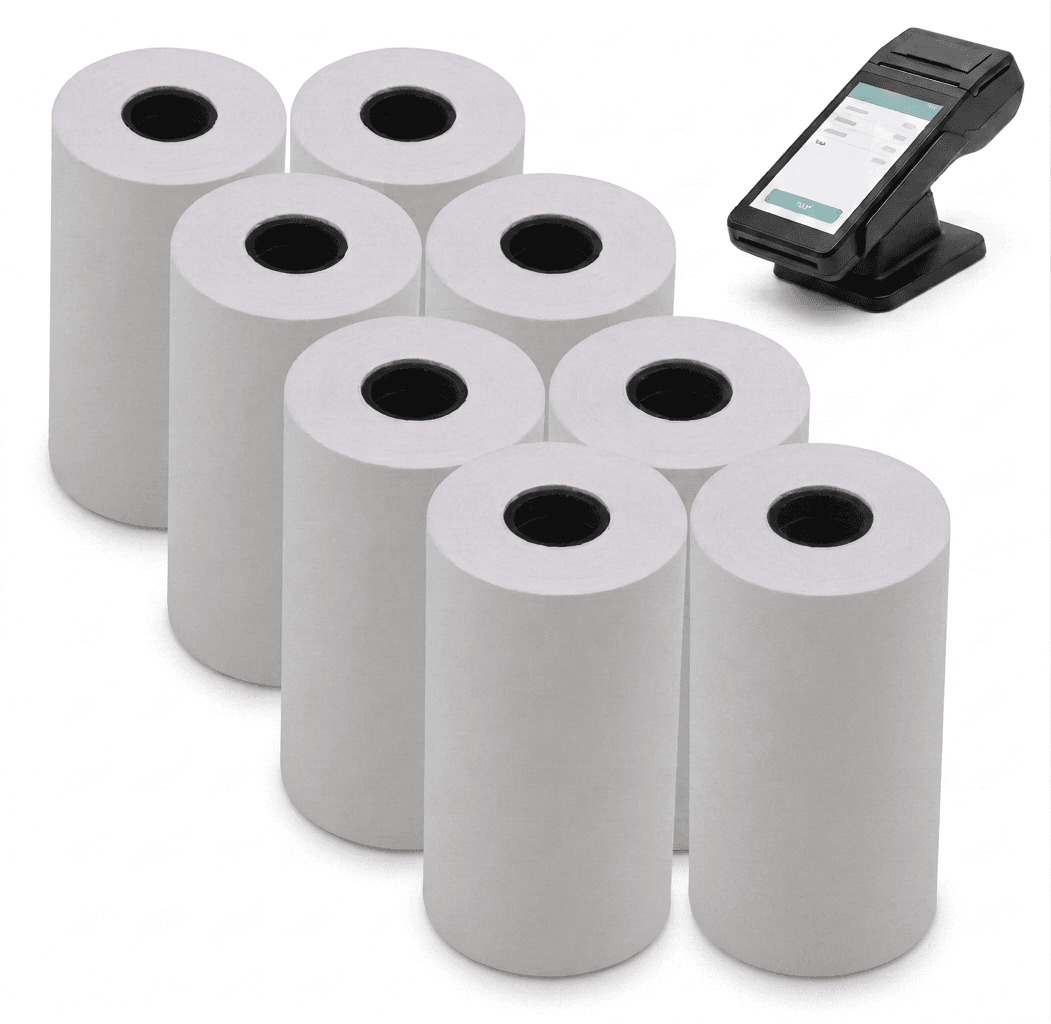 Rollo de papel témico para pos | 57x30x13