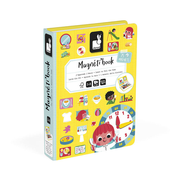Libro Magnetico Aprendo la Hora (3 a 6 años) | Janod 2724