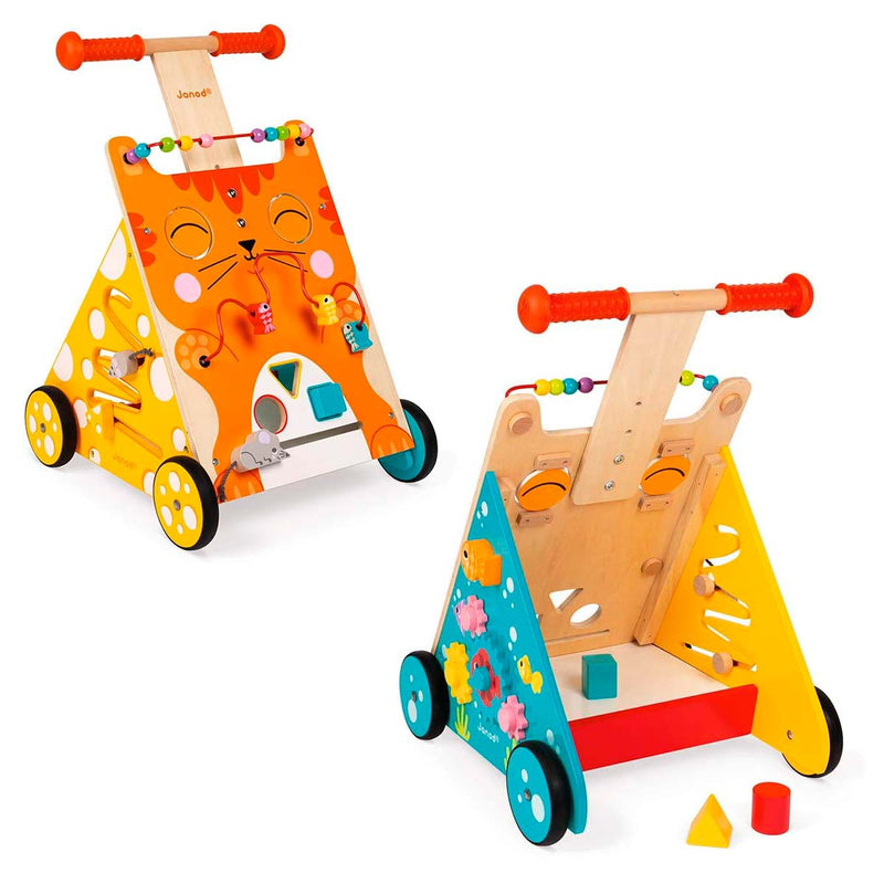 Carrito multiactividades de madera El Gato 1-3años | Janod 8005