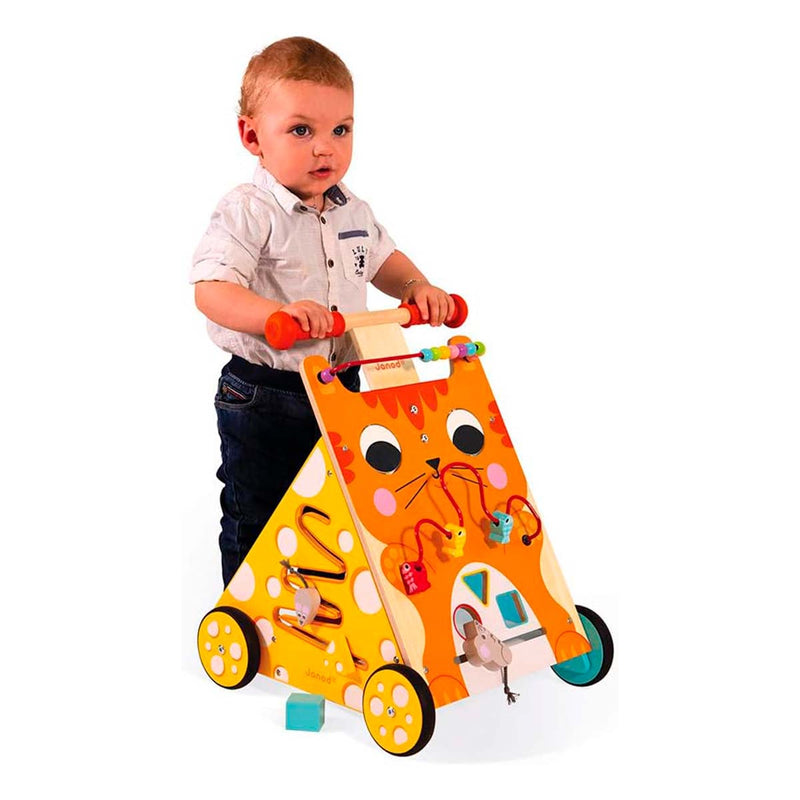 Carrito multiactividades de madera El Gato 1-3años | Janod 8005