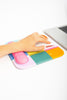 Mouse Pad COLOR BLOCK, con descanso de muñeca en gel
