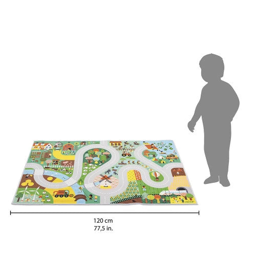 Alfombra con circuito Campiña - Cross Roads | Janod 5930