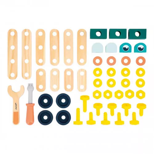 Brico'Kids barril 50 piezas (madera) | Janod 6453