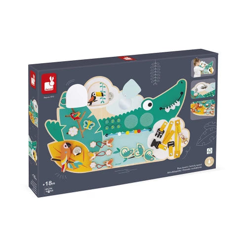 Busy-board cocodrilo Tropik | Janod 8280