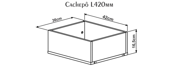 Cajon macetero L420 Estanteria Modular  | 25752
