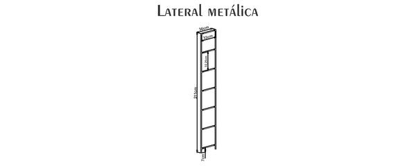 Lateral intermedio Estanteria Modular  | 25713