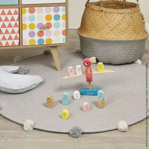 Juego de Equilibrio Flamenco Rosa Zigolos (madera) +3años | Janod 8230
