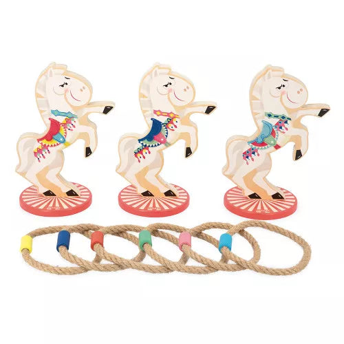 Juego de lanzamiento de anillos de caballos Applepop | Janod 3366
