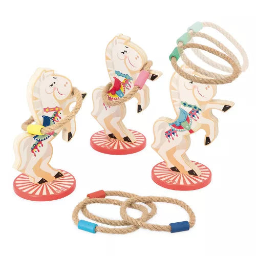 Juego de lanzamiento de anillos de caballos Applepop | Janod 3366