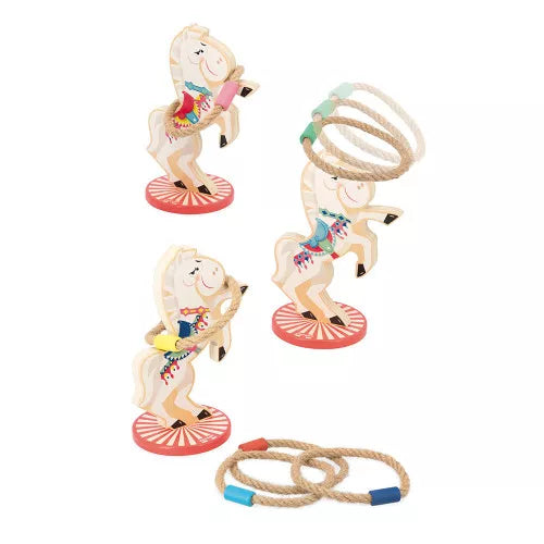Juego de lanzamiento de anillos de caballos Applepop | Janod 3366
