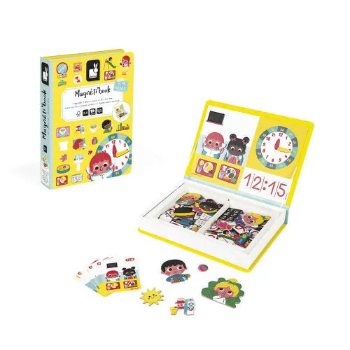 Libro Magnetico Aprendo la Hora (3 a 6 años) | Janod 2724