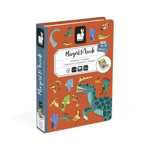 Magneti book Dinosaurios, 40 imanes +3 años | Janod 2590