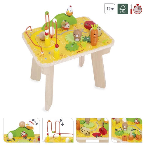 Mesa de madera para actividades en la granja | Janod 3321