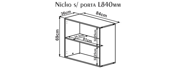 Nicho L840 Estanteria Modular  | 25721