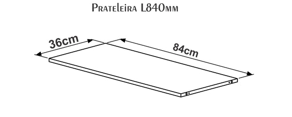 Kit x 2 estantes L840 Estanteria Modular  | 25717