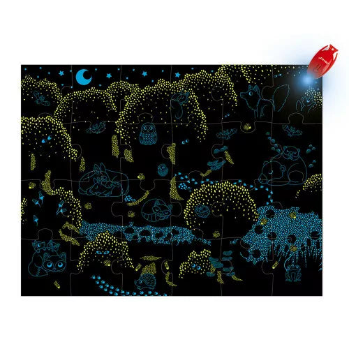 Puzzle Bosque mágico con lampara +3años | Janod 2653