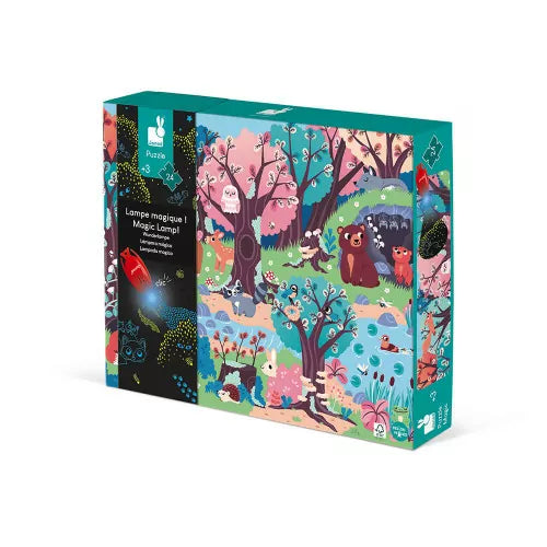 Puzzle Bosque mágico con lampara +3años | Janod 2653