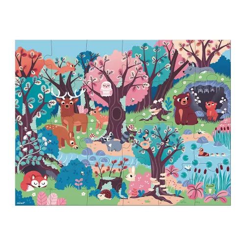 Puzzle Bosque mágico con lampara +3años | Janod 2653