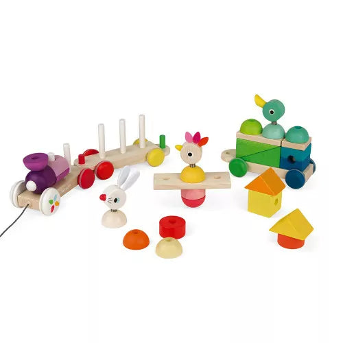 Zigolos Tren Gigante Multicolor +1año | Janod 8202