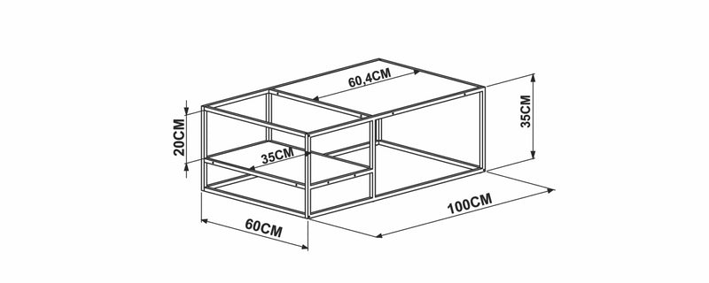 Mesa de centro Steel Quadra 27854